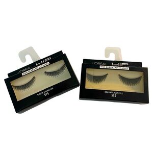 NWT L'Oreal HIP False Eyelashes Set 575 555 Dramatic Stage Full Sparkle Makeup